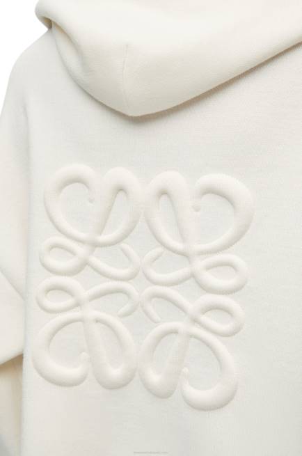 White Anagram zip-up hoodie in wool Loewe 84PR779 Women