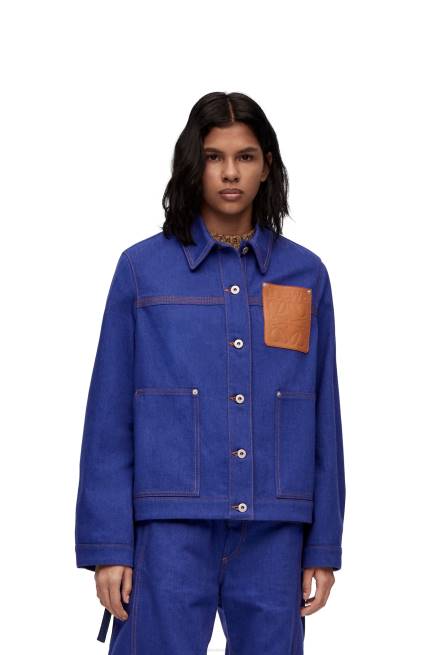 Bright Blue Workwear jacket in denim Loewe 84PR1180 Women