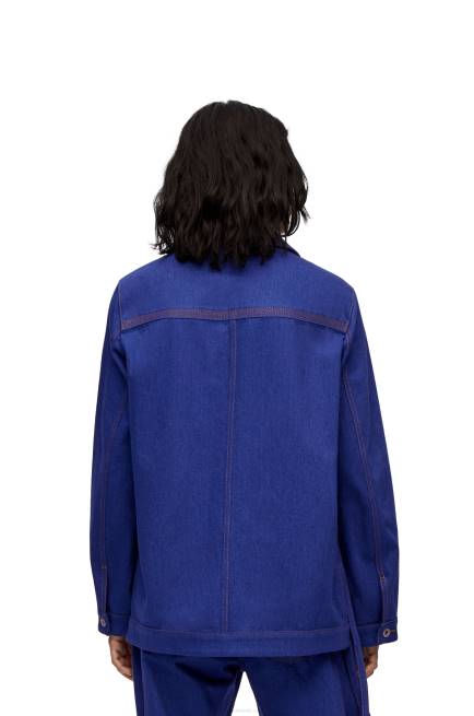 Bright Blue Workwear jacket in denim Loewe 84PR1180 Women