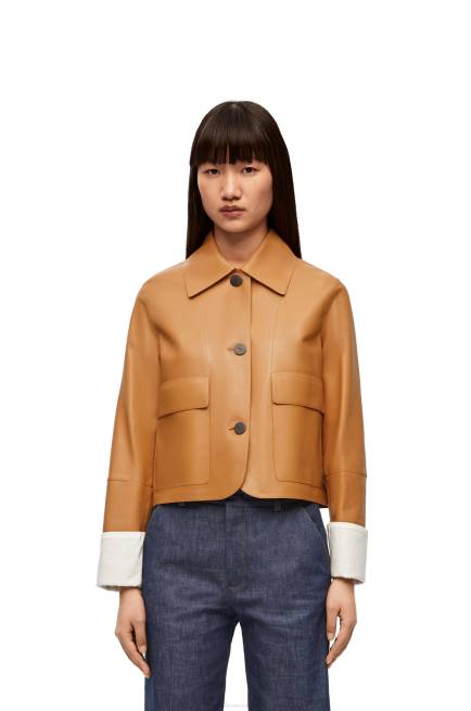 Warm Desert Turn-up jacket in nappa lambskin Loewe 84PR1133 Women