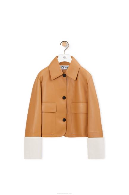 Warm Desert Turn-up jacket in nappa lambskin Loewe 84PR1133 Women