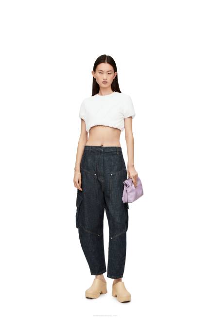 Blue Denim Cargo jeans in denim Loewe 84PR1179 Women