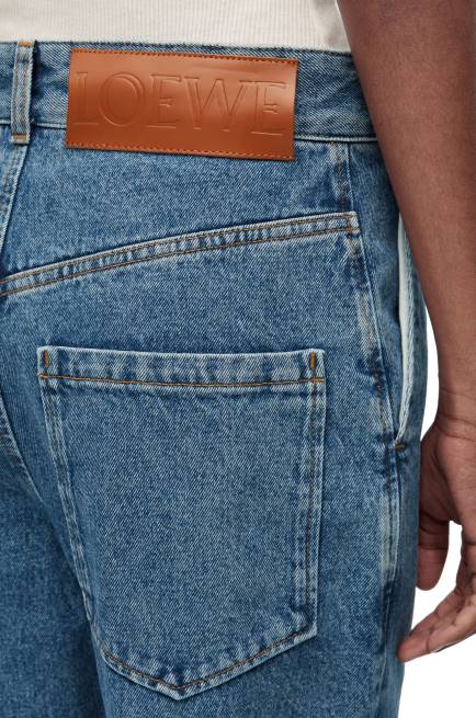 Jeans Blue Anagram baggy jeans in denim Loewe 84PR1174 Women