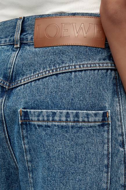 Jeans Blue Anagram baggy jeans in denim Loewe 84PR1174 Women