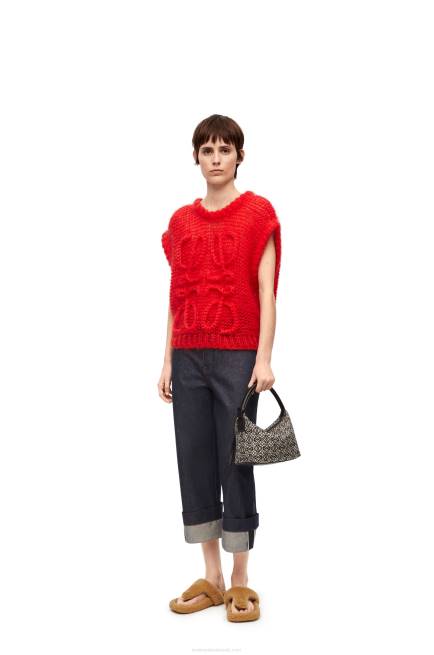 Raw Denim Fisherman turn-up jeans in denim Loewe 84PR1191 Women