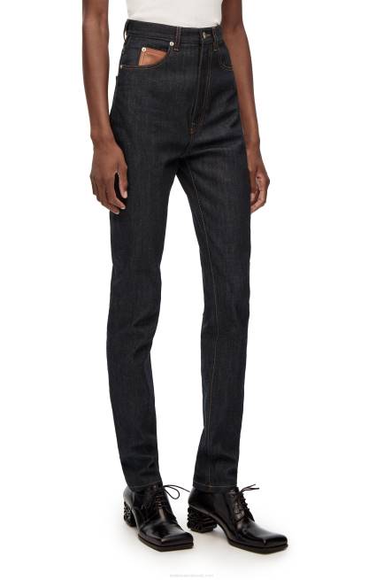 Raw Denim Skinny jeans in denim Loewe 84PR1190 Women