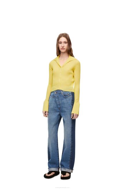 Acid Yellow Cardigan in viscose Loewe 84PR849 Women