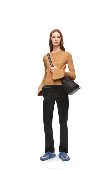 Beige Long sleeve top in viscose Loewe 84PR847 Women