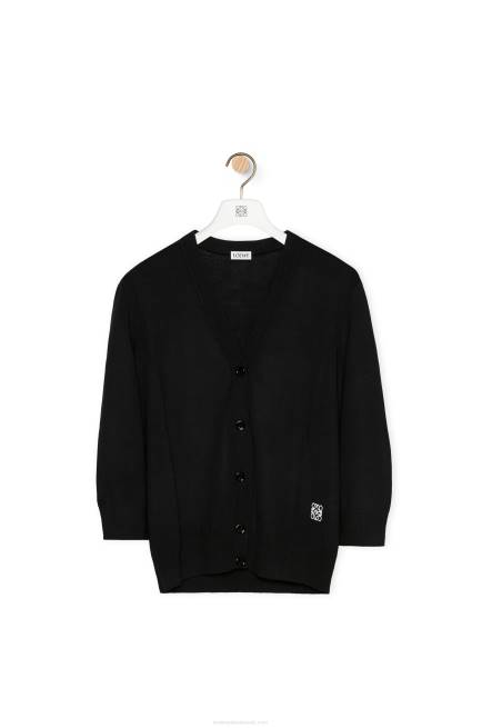 Black Anagram cardigan in wool Loewe 84PR983 Women