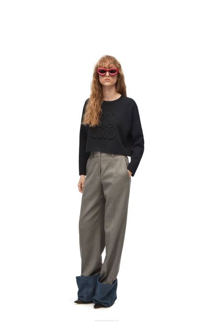 Black Anagram sweater in wool Loewe 84PR1021 Women