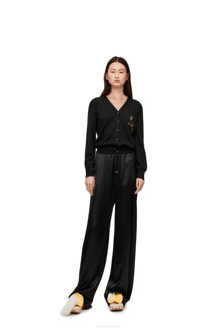Black charm cardigan in wool Loewe 84PR960 Women