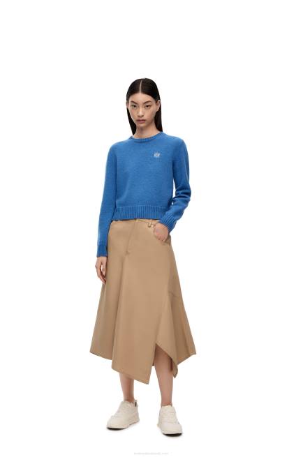 Blue Denim Sweater in wool Loewe 84PR981 Women