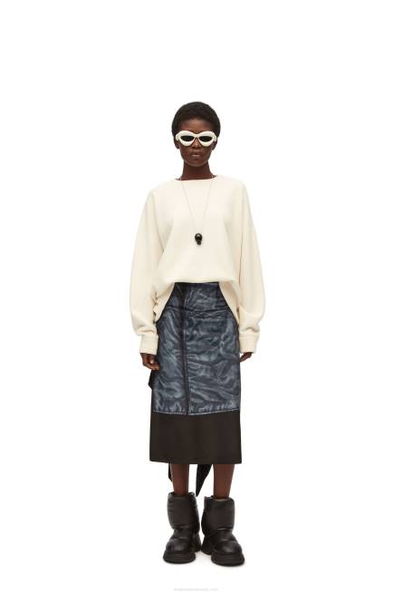 Soft White Sweater in cashmere Loewe 84PR1011 Women