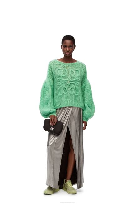 Water Green Anagram sweater in mohair Loewe 84PR966 Women