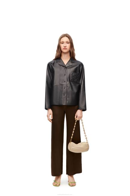 Black Pyjama blouse in nappa lambskin Loewe 84PR934 Women