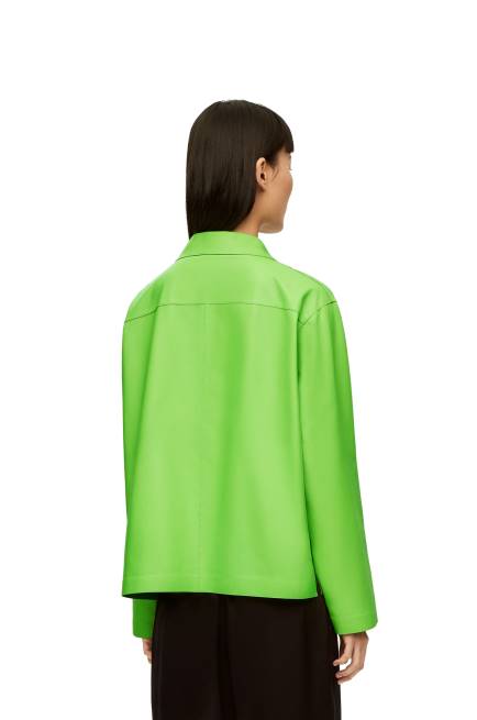 Fluo Green Anagram pyjama blouse in nappa Loewe 84PR884 Women