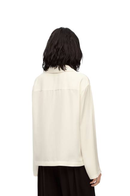 Ivory Anagram pyjama blouse in silk Loewe 84PR910 Women
