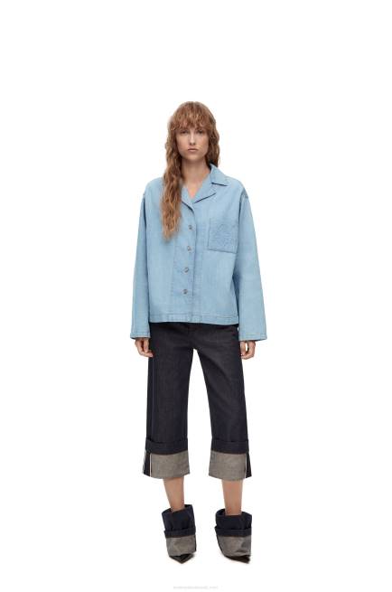 Light Denim Pyjama blouse in denim Loewe 84PR909 Women