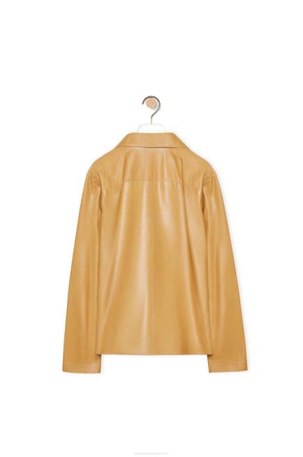 Sand/Butter Pyjama blouse in nappa lambskin Loewe 84PR895 Women