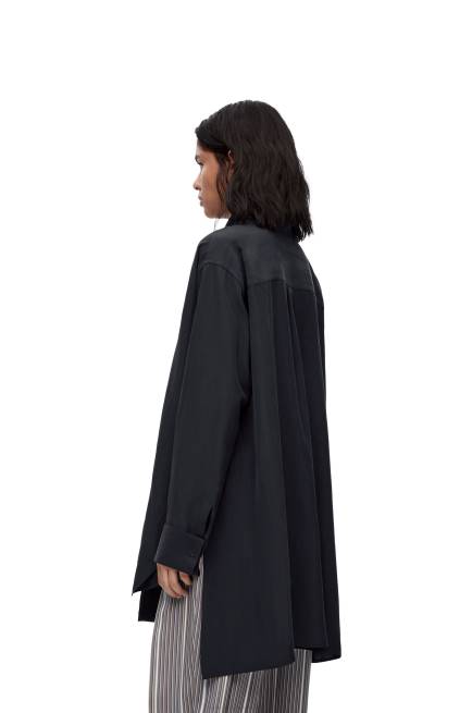 Deep Blue Anagram lavaliere blouse in silk Loewe 84PR917 Women