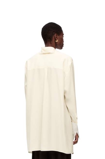 Ivory Anagram lavaliere blouse in silk Loewe 84PR918 Women