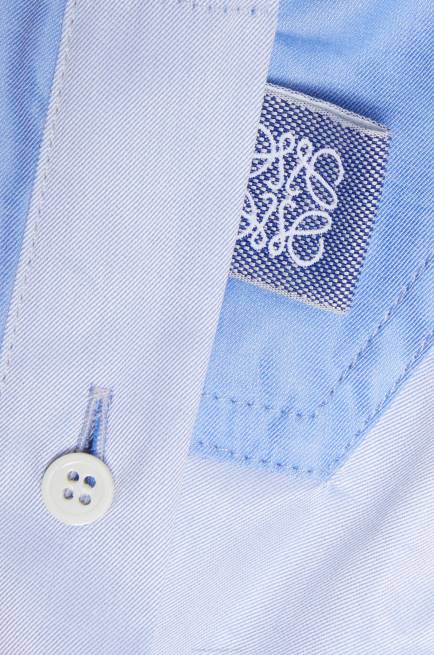 Light Blue Trompe l\'oeil shirt in cotton Loewe 84PR920 Women