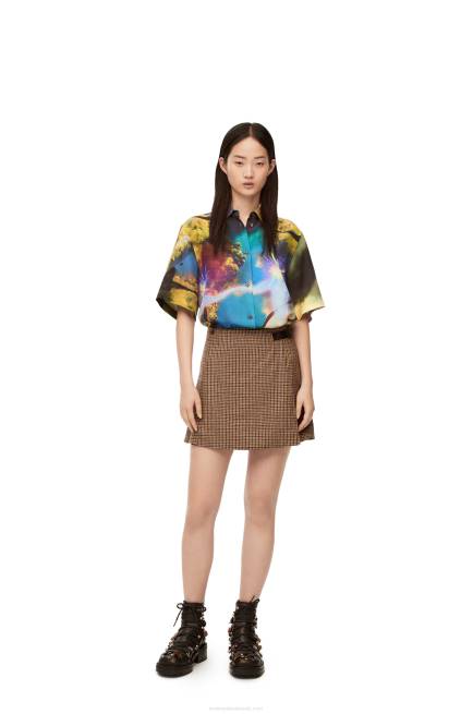 Multicolor Magical Sky shirt in silk Loewe 84PR946 Women