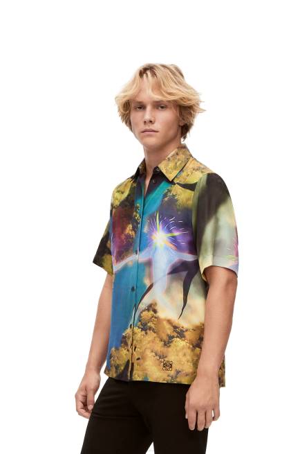 Multicolor Magical Sky shirt in silk Loewe 84PR946 Women