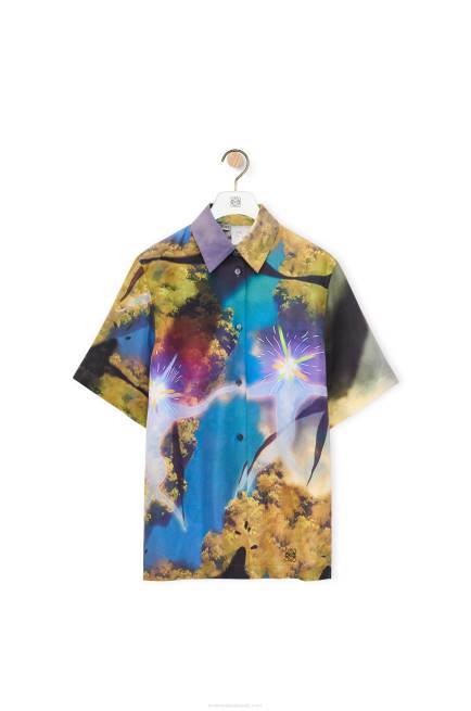 Multicolor Magical Sky shirt in silk Loewe 84PR946 Women