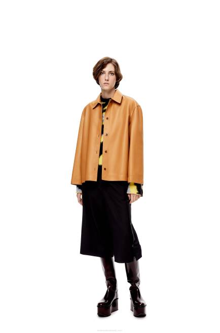 Warm Desert Tunic shirt in nappa Loewe 84PR937 Women