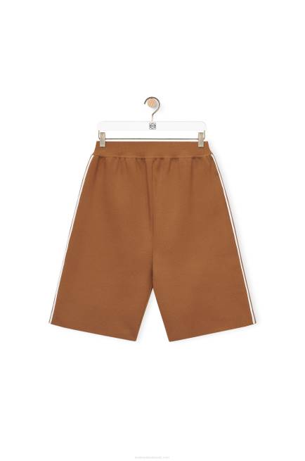 Brown Cycling shorts in viscose blend Loewe 84PR973 Women