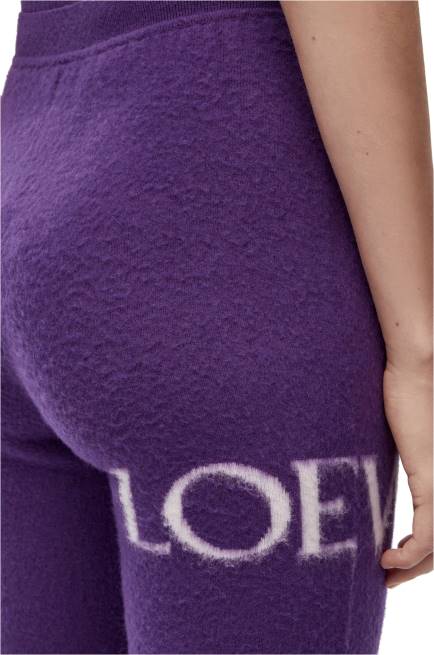 Purple cycling shorts in wool Loewe 84PR968 Women
