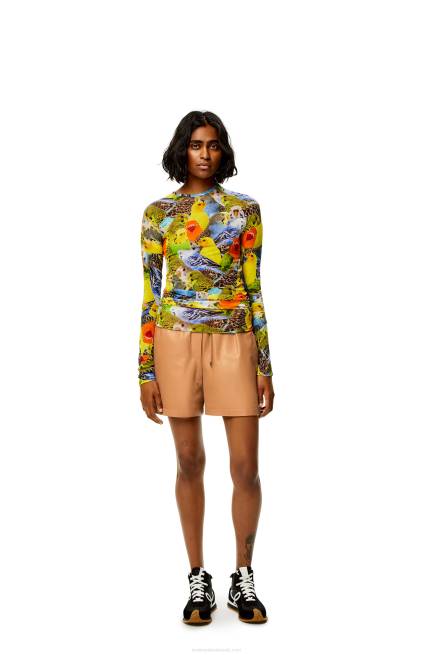 Toffee Shorts in nappa lambskin Loewe 84PR1123 Women