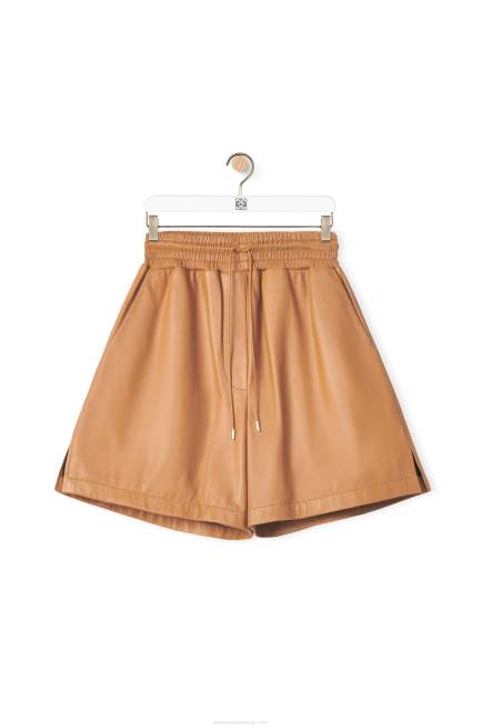 Toffee Shorts in nappa lambskin Loewe 84PR1123 Women