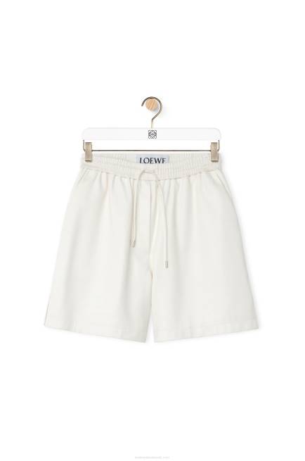 White Shorts in nappa lambskin Loewe 84PR1106 Women