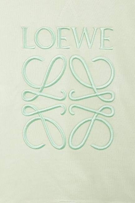 Light Green Anagram regular fit sweatshirt in cotton Loewe 84PR813 Women