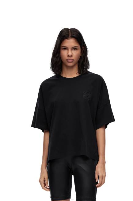 Black Boxy fit T-shirt in cotton Loewe 84PR823 Women