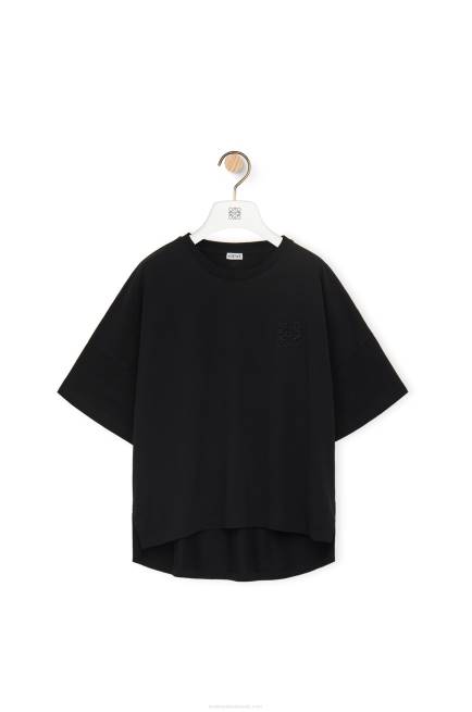 Black Boxy fit T-shirt in cotton Loewe 84PR823 Women