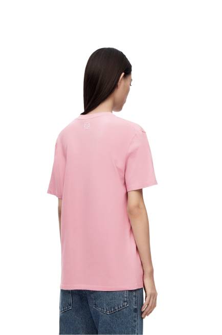 Bright Pink Bunny T-shirt in cotton Loewe 84PR808 Women