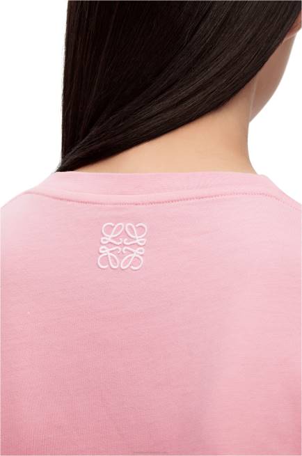 Bright Pink Bunny T-shirt in cotton Loewe 84PR808 Women