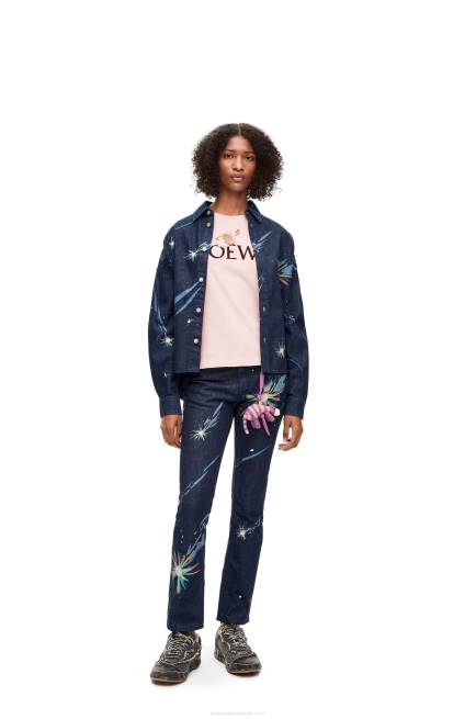 Chalk Heen T-shirt in cotton Loewe 84PR832 Women