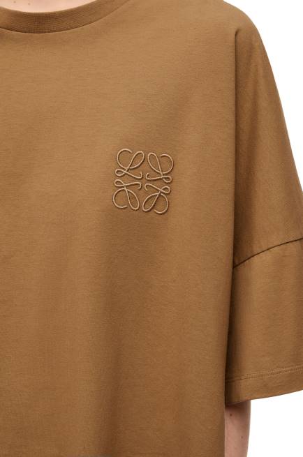 Dark Camel Boxy fit T-shirt in cotton Loewe 84PR781 Women
