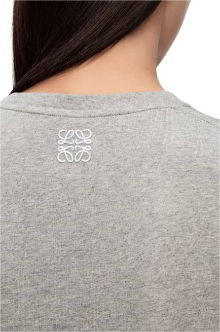 Grey Melange Bunny T-shirt in cotton Loewe 84PR807 Women