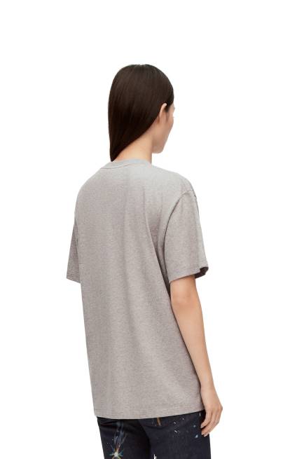 Grey Melange Heen Anagram T-shirt in cotton Loewe 84PR846 Women
