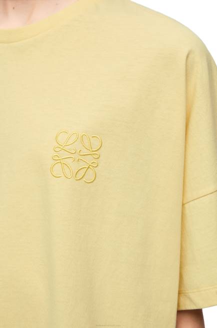 Light Lemon Boxy fit T-shirt in cotton Loewe 84PR780 Women