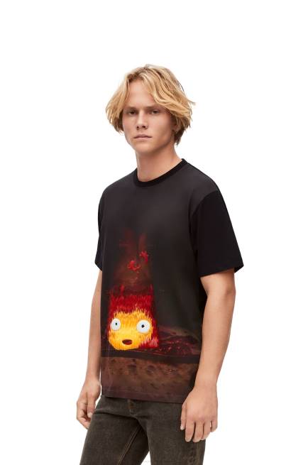 Multicolor Calcifer T-shirt in cotton Loewe 84PR830 Women
