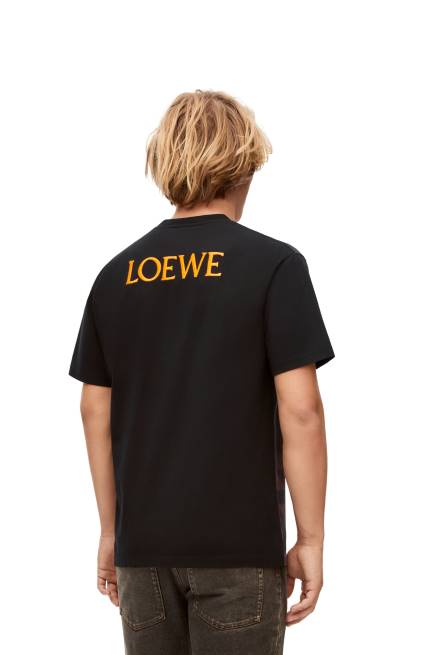 Multicolor Calcifer T-shirt in cotton Loewe 84PR830 Women