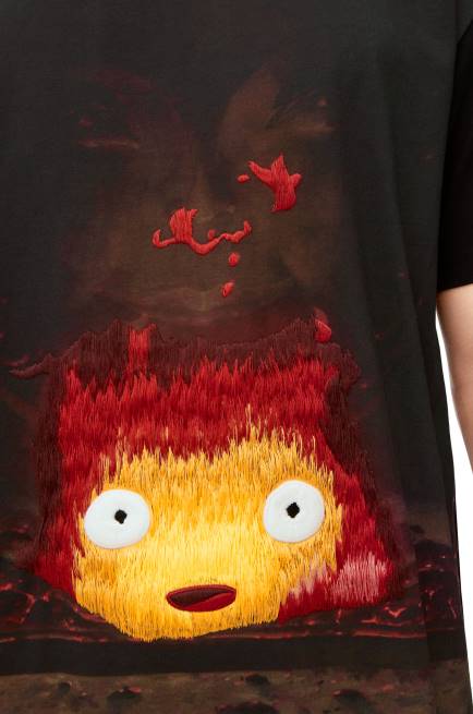 Multicolor Calcifer T-shirt in cotton Loewe 84PR830 Women