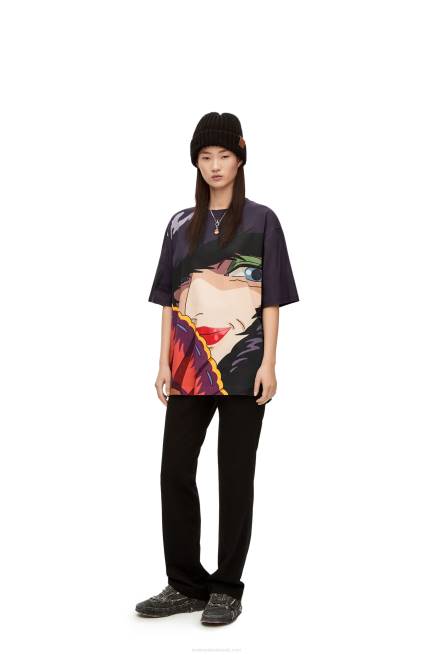 Multicolor Witch of the Waste T-shirt in cotton Loewe 84PR834 Women