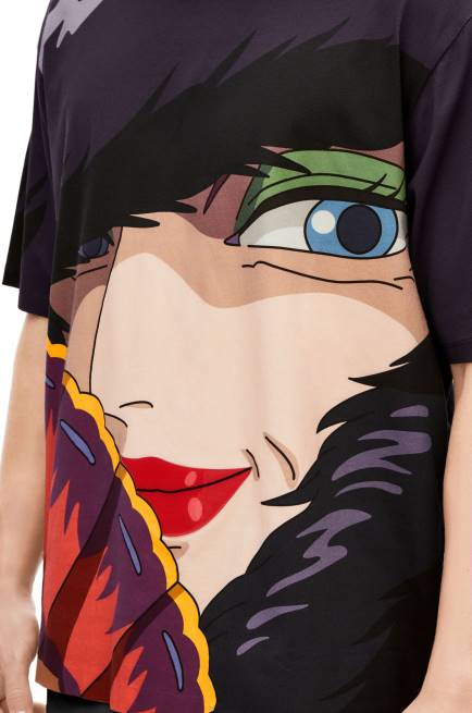 Multicolor Witch of the Waste T-shirt in cotton Loewe 84PR834 Women